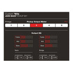Fender Custom Shop '60s Jazz Bass pickups set, vintage-style guitar parts for Fender Jazz Bass, shown in black and chrome finish