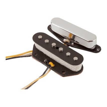 Fender Custom Shop Texas Special Telecaster pickups set of 2, guitar parts with chrome covers, designed for Telecaster electric guitars.