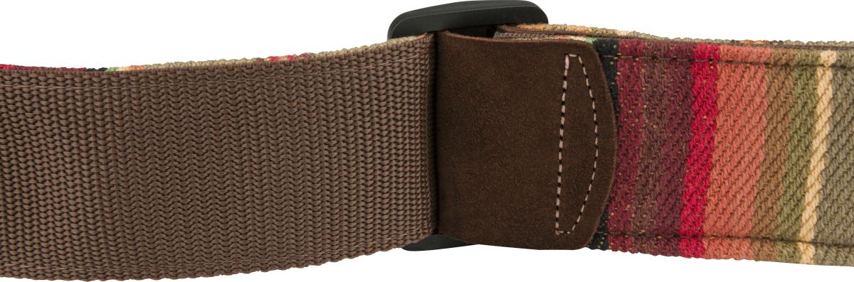 Fender Sonoran 2-inch guitar strap in Sedona color, made of durable material, with adjustable length and stylish design.