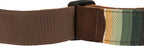 Fender Sonoran 2-inch guitar strap in Saguaro design with leather ends, adjustable for comfortable playing.
