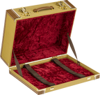 Fender Tweed Pedalboard Case for effects pedalboards, small size with sturdy handle and vintage tweed fabric exterior.