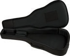 Fender Busker Dreadnought gig case in black, durable guitar bag with handle and shoulder straps for easy transport.