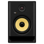 KRK Rokit RP7G5 Studio Monitor Speaker from the front without grille, showcasing the black speaker cone and branding.