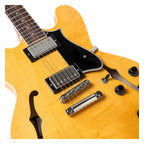 Heritage Standard H-535 semi-hollow electric guitar in antique natural finish, showing the body, neck, and pickups.