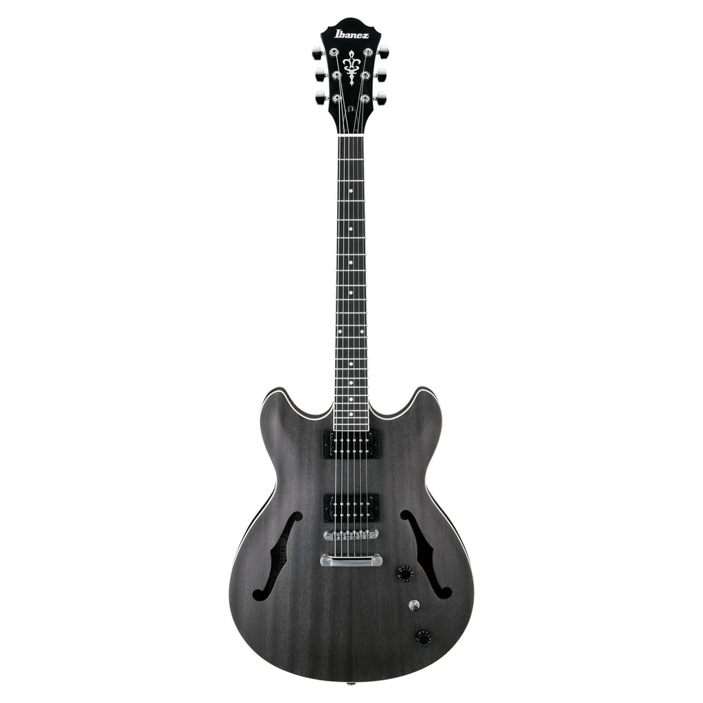 Ibanez AS53 Artcore Semi-Hollow Electric Guitar - Transparent Black Flat