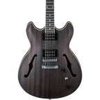 Ibanez AS53 Artcore Semi-Hollow Electric Guitar - Transparent Black Flat