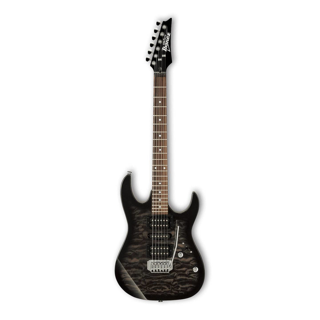 Ibanez GRX70QA TKS Electric Guitar Transparent Black Sunburst