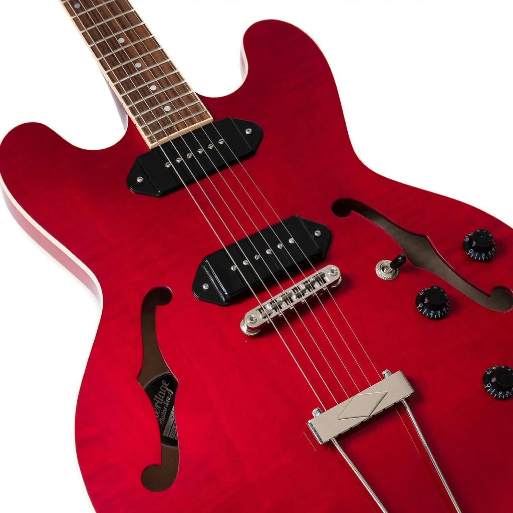Heritage H-530 Standard Hollowbody Electric Guitar - Trans Cherry