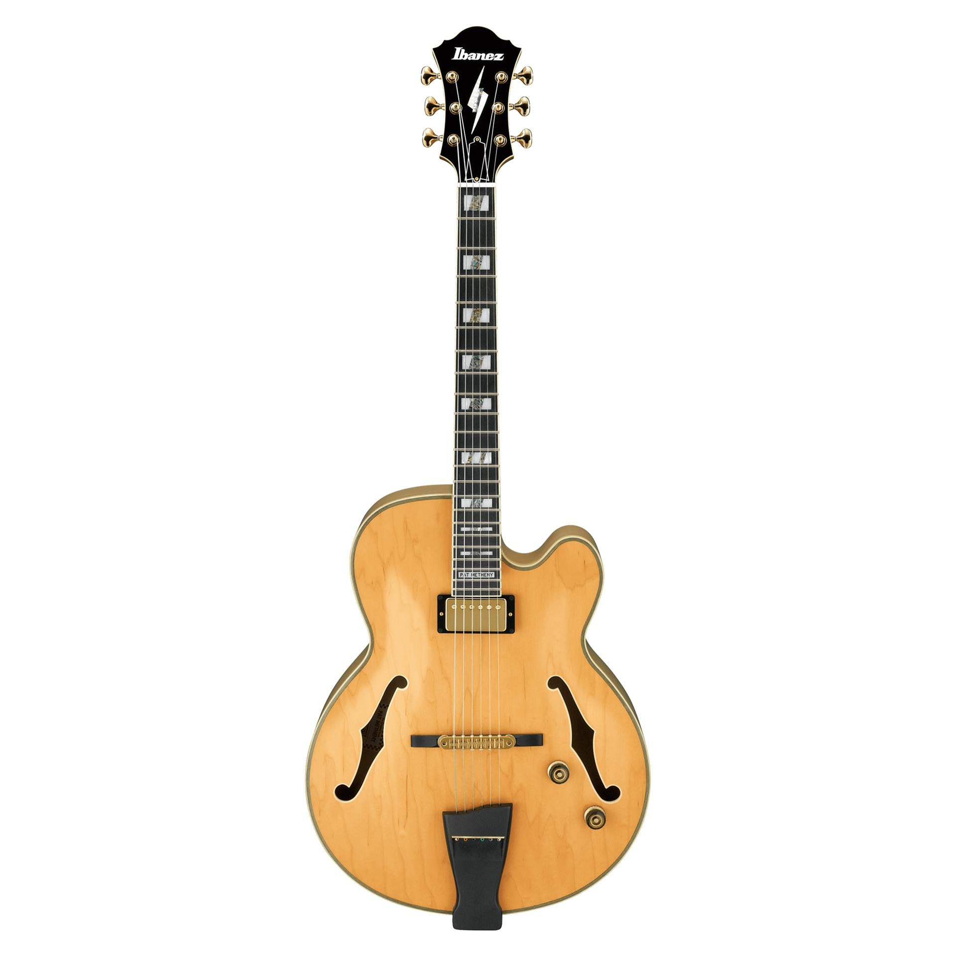 Ibanez PM200 Pat Metheny Signature Hollow Body Electric Guitar - Natural Finish