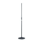 Tama MS200D microphone stand with straight round black base, adjustable height, and sturdy metal construction for studio or stage use.