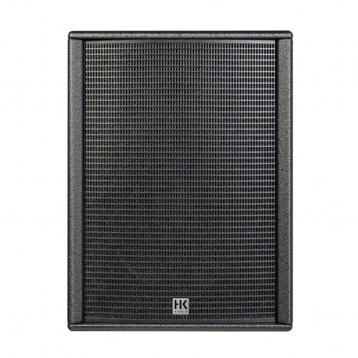 HK Audio Premium Pro 115 XD2 powered speaker with 15-inch woofer and 1200 watt amplifier for professional sound reinforcement.