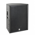 HK Audio Premium Pro 115 XD2 15-inch 1200 watt active powered speaker with control panel and grille in a professional audio setup