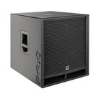 HK Audio HK Premium Pro 118 D2 powered subwoofer with sleek design and sturdy build, ideal for high-performance sound systems