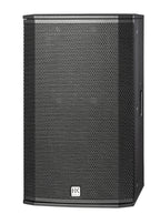 HK Audio LUNAR 112XA active PA speaker with slanted design, powered loudspeaker for professional sound reinforcement.