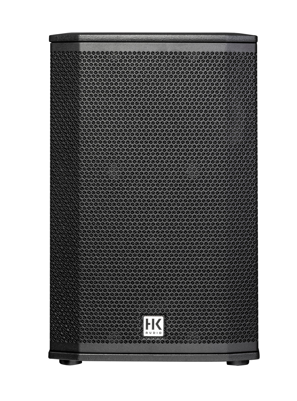 HK Audio LUNAR 110XA active PA speaker with handles and control panel, designed for high-quality live sound reinforcement.