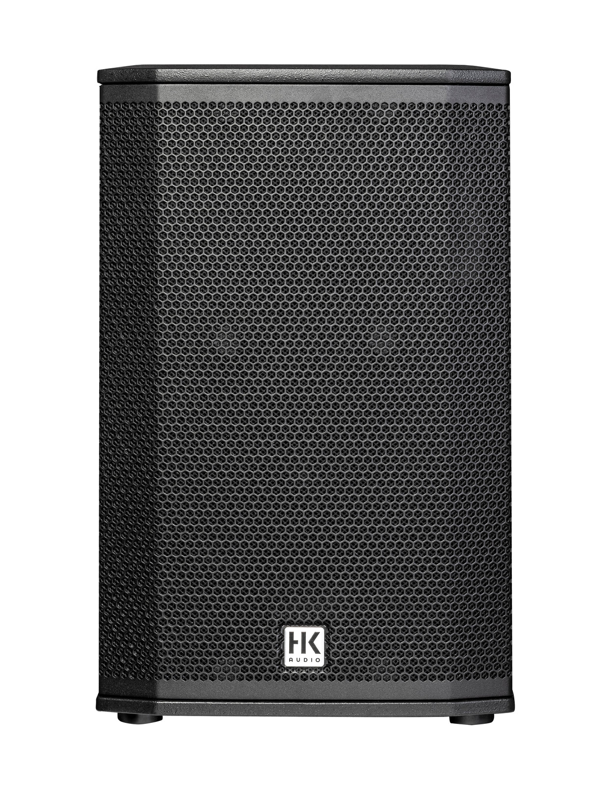 HK Audio LUNAR 110XA active PA speaker with handles and control panel, designed for high-quality live sound reinforcement.