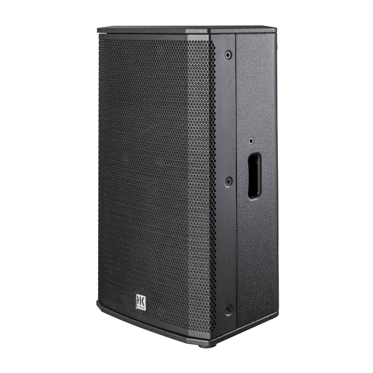 HK Audio LUNAR 112XA active PA speaker with built-in amplifier and sleek design, ideal for professional sound reinforcement.