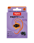 Alpine PartyPlug Earplugs Pack w/Case (-19dB) - Black