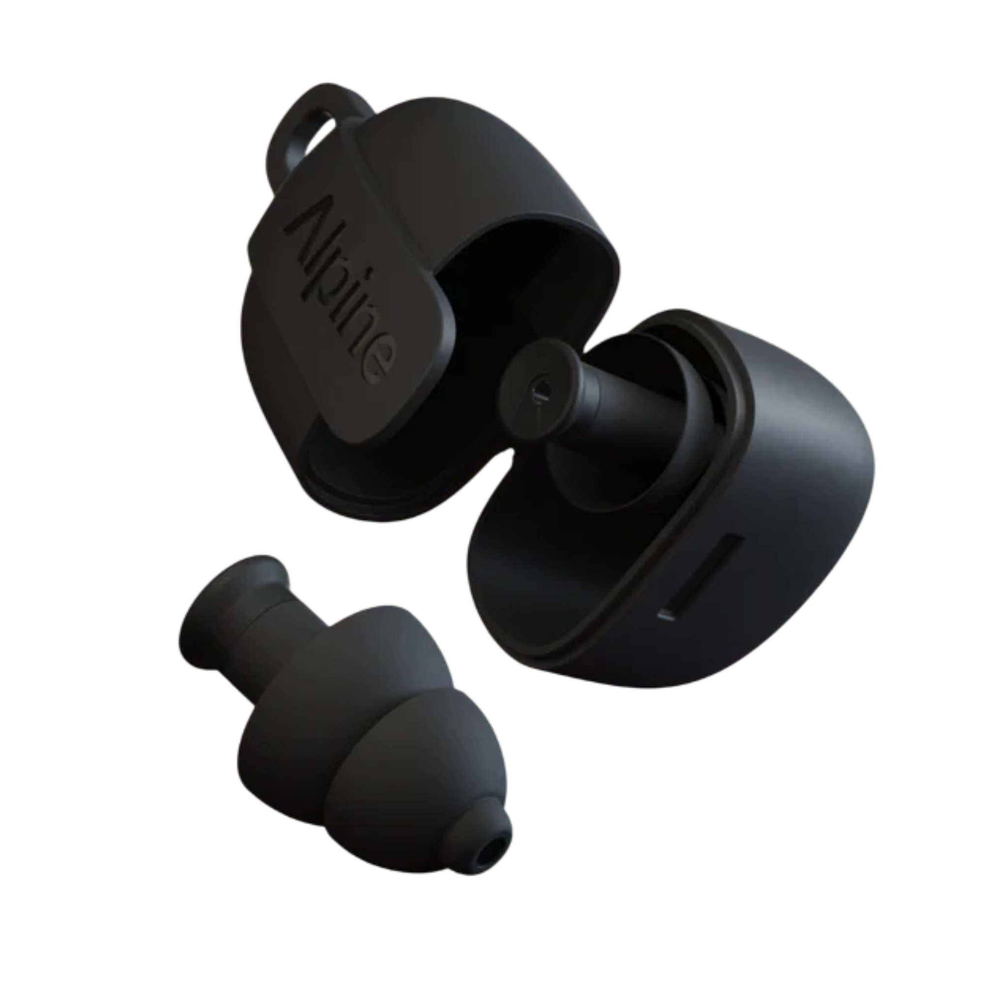 Alpine PartyPlug Earplugs Pack w/Case (-19dB) - Black