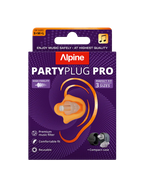 Alpine PartyPlug Pro EarPlug Pros Pack w/Case (-21dB) - Transparent