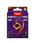 Alpine PartyPlug Pro EarPlug Pros Pack w/Case (-21dB) - Black