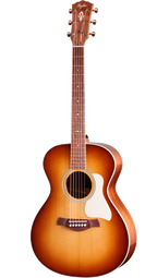 Taylor Ben Harper Gold Label 512e acoustic guitar with shaded edge burst finish, showcasing its elegant body and detailed craftsmanship.