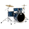 PDP Mainstage Twisted Blue Steel 5 pce Drum kit with H/ware Cyms & Throne