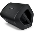 Bose S1 Pro+ portable wireless PA system powered speakers with handles and control panel, designed for mobile sound amplification