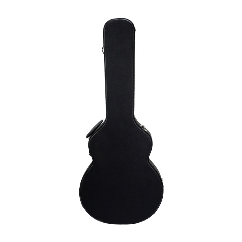 Mammoth Woody Series 335 style electric guitar hardcase with padded interior and sturdy exterior for protection.