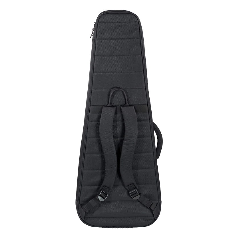 Mammoth Woolyg2 premium double electric guitar bag with padded interior and sturdy handles, designed for secure transport.