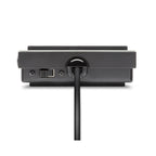Alesis ASP1MKII Universal Sustain pedal for keyboards, showing a compact black guitar effects pedal with input and output jacks.