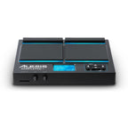 Alesis Sample Pad 4 electronic drum multipad with various colorful pads for triggering drum sounds and samples.