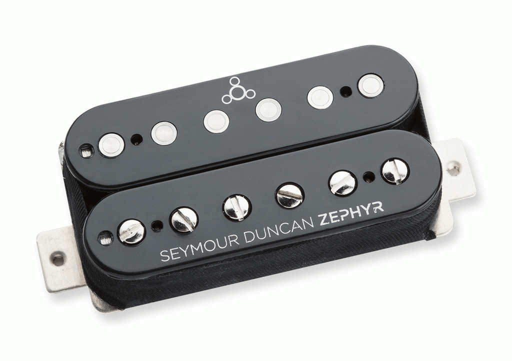 SD ZS 1B ZEPHYR SILVER HUMBUCKER BRIDGE BLACK
