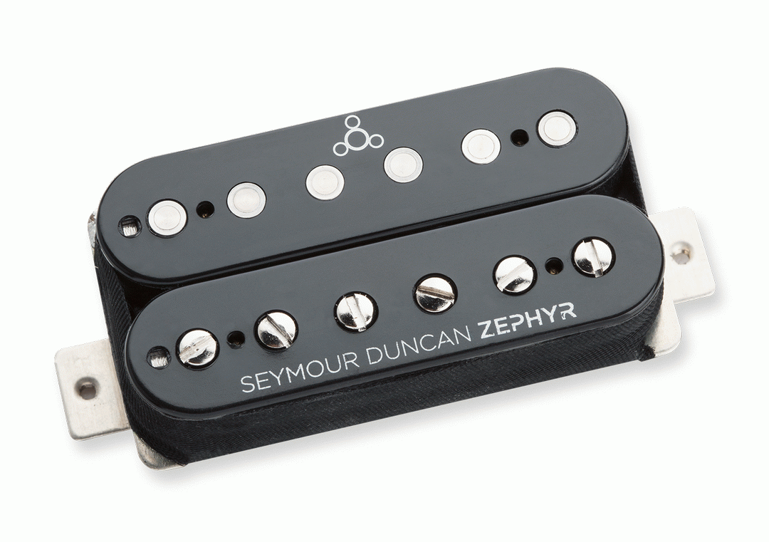 SD ZS 1B ZEPHYR SILVER HUMBUCKER BRIDGE BLACK