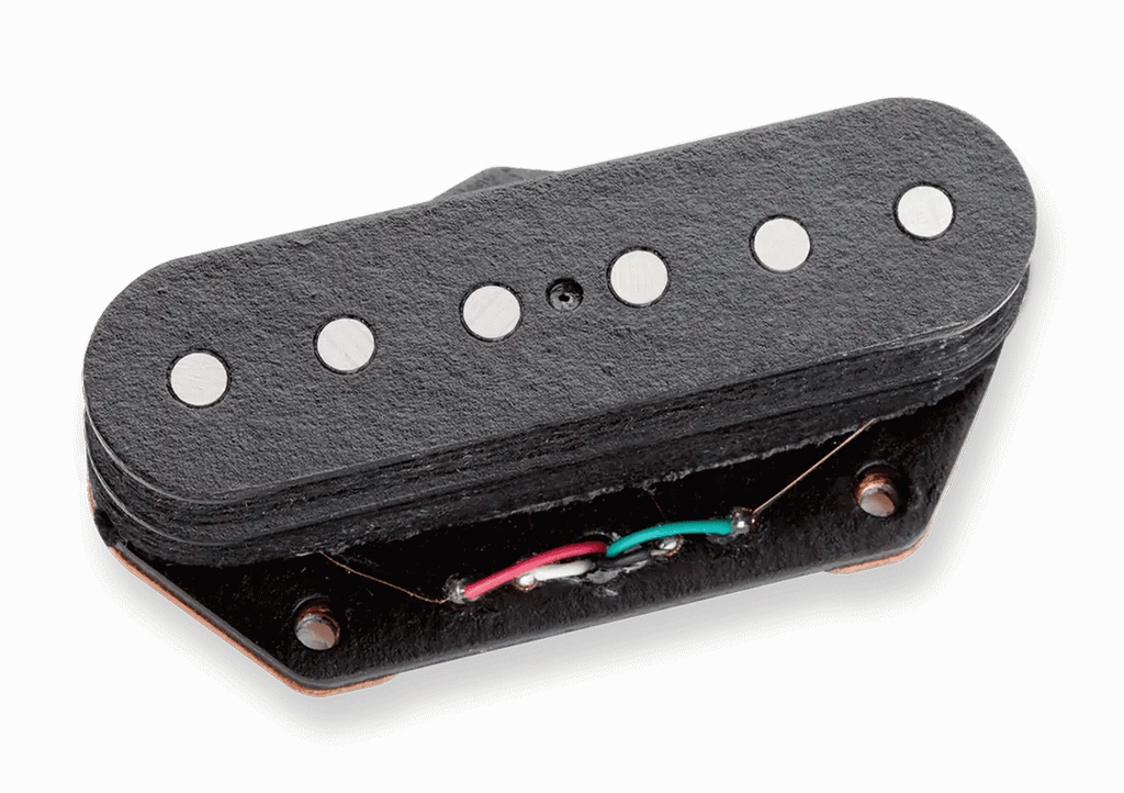 Seymour Duncan BG1400 Tele Lead Stack bridge pickup with no logo, showing black pickup with mounting hardware for electric guitar.