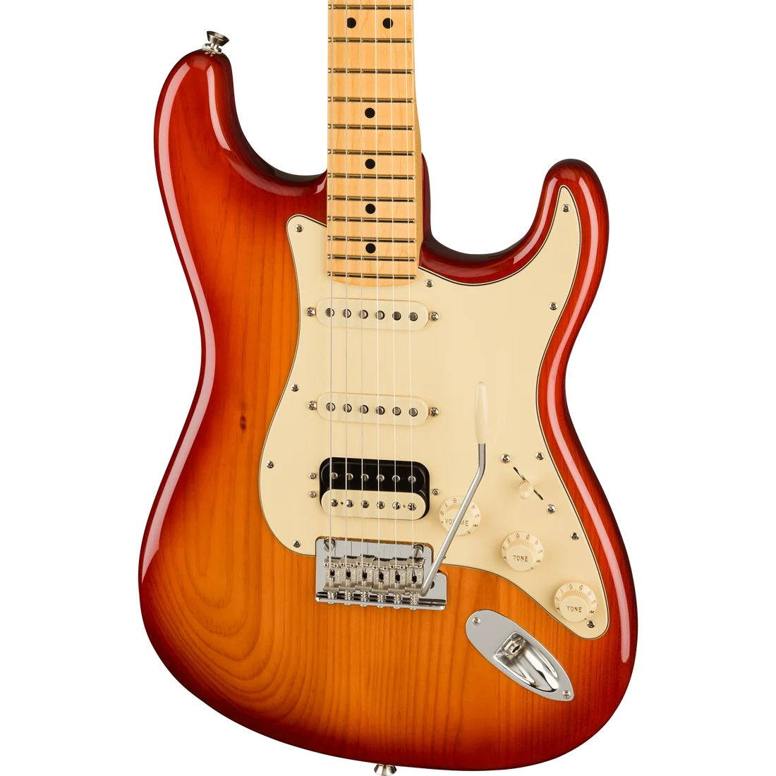 Fender American Pro II Strat HSS Map FB - Sienna Burst