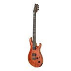 PRS Tekton SVN electric guitar with imperial topaz finish, natural neck, showing angled view of the PRS electric guitar.