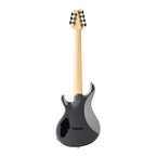 PRS Tekton SVN electric guitar with black tourmaline finish and natural neck, shown from the back.