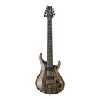 PRS Tekton SVN electric guitar in black tourmaline finish with natural neck, showcasing the front view of this sleek electric guitar.