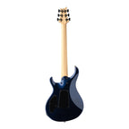 PRS Tekton Floyd electric guitar with pearl black finish and natural neck, shown from the back highlighting the body and hardware.