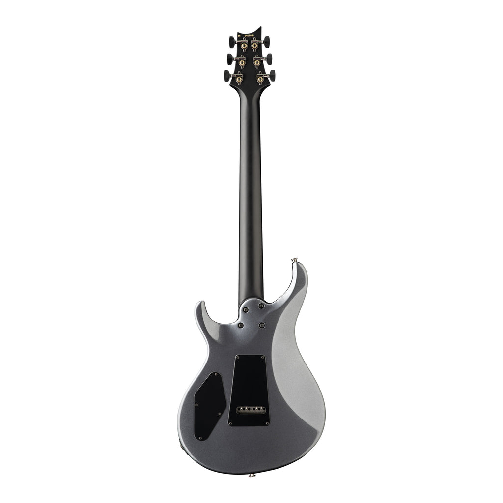 PRS Tekton T electric guitar in Bloodstone Red with black satin neck, showcasing the back of the guitar with sleek finish and modern design.