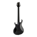 PRS Tekton SVN electric guitar in Bloodstone Red with black satin neck, shown from the back highlighting the guitar's sleek design and finish.