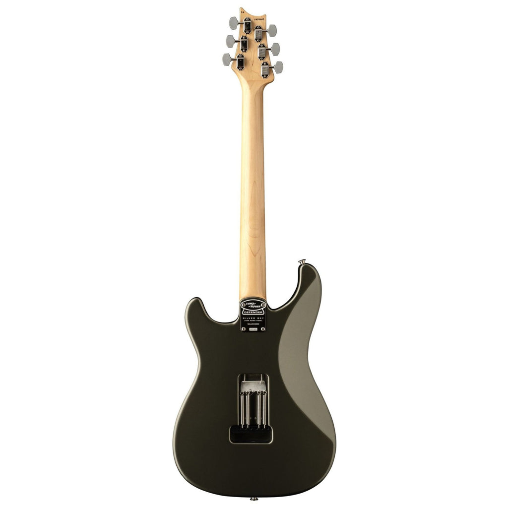 PRS Silver Sky Defender LTD electric guitar in Willow Green, showcasing its sleek body, pickups, and modern design.
