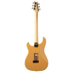 PRS Silver Sky Defender LTD electric guitar in Sandglow Yellow with a sleek body and rosewood fretboard, showcasing its classic design.