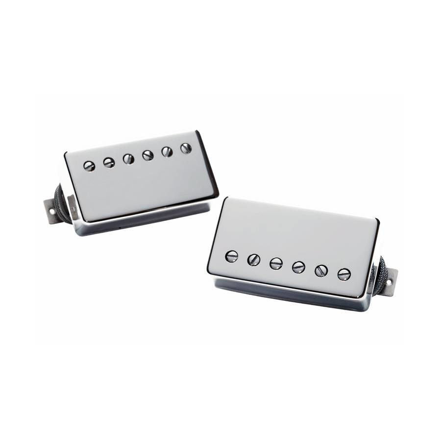 Seymour Duncan APH-2S Slash Alnico II Pro humbucker pickup set in nickel finish, showing two guitar pickups with mounting hardware.