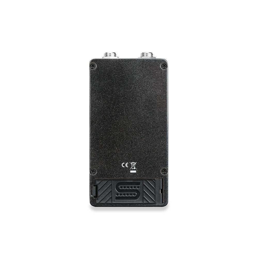 Seymour Duncan Studio Bass Compressor effects pedal showing controls and input/output jacks for bass guitar processing.