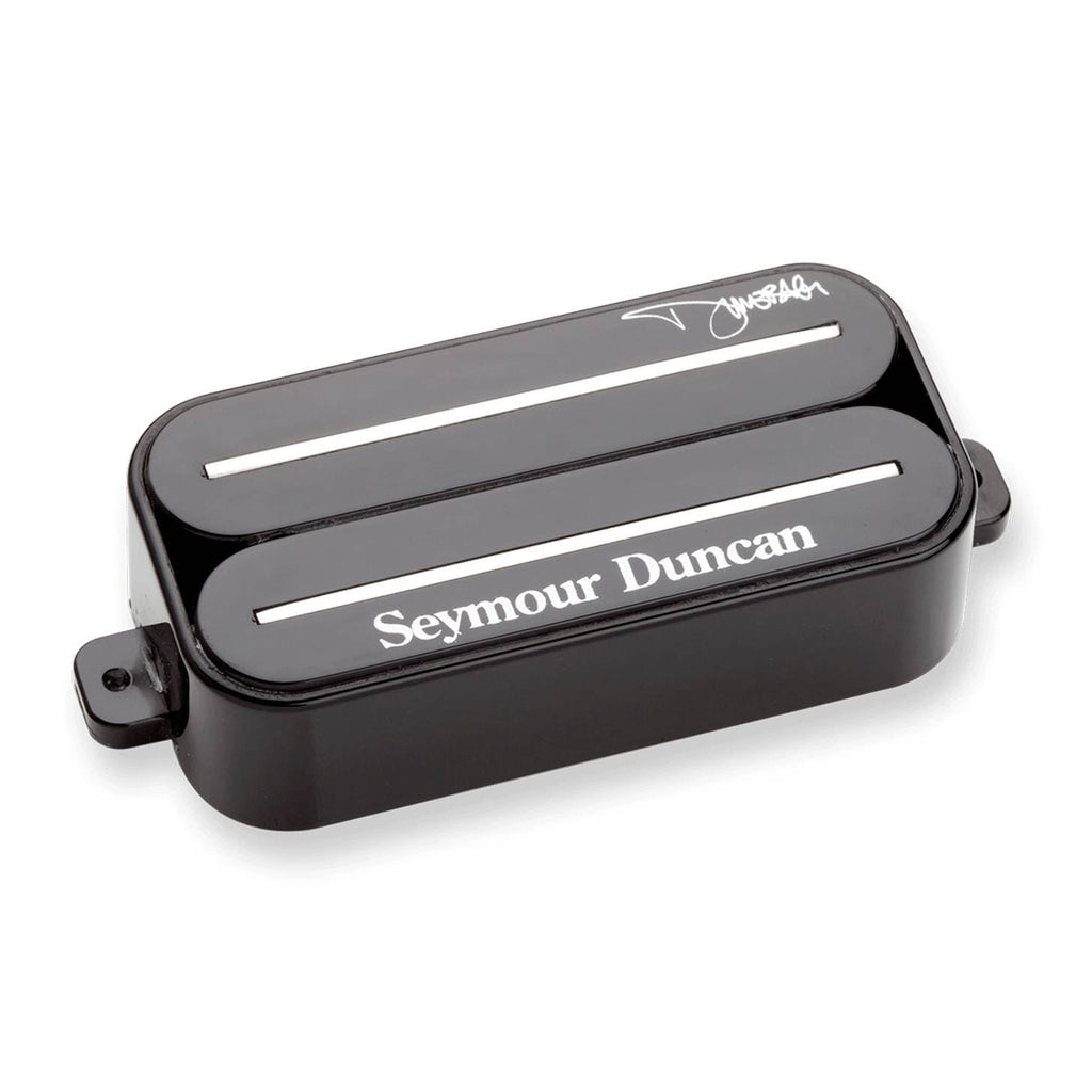 Seymour Duncan SH-13 Dimebucker bridge humbucker pickup for electric guitar, shown mounted on guitar body.