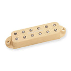 Seymour Duncan Little 59 Strat pickup in cream color, showcasing its compact design and polished finish for electric guitars.