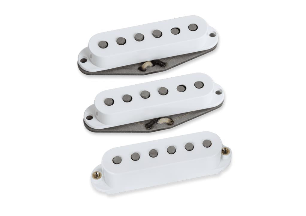 Seymour Duncan Cory Wong Clean Machine electric guitar pickup set with two pickups and mounting hardware.