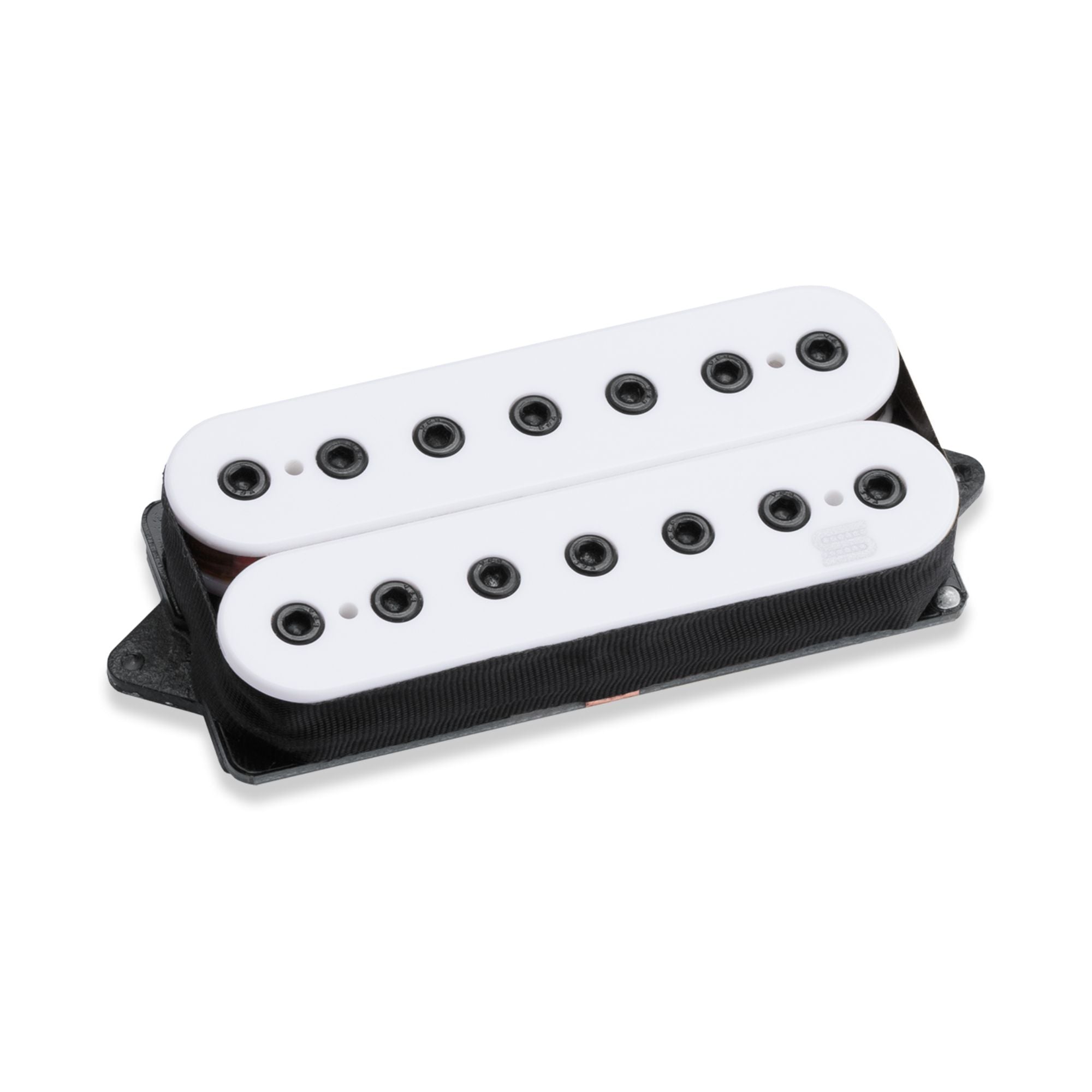 Seymour Duncan Cazares LLT Machete 7-string bridge humbucker pickup in white, shown mounted on guitar.